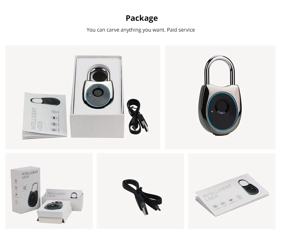 Logistics Fingerprint Lock Waterproof Intelligent Padlock