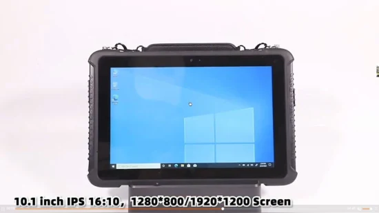 Computadora para vehículos Tablet PC resistente industrial de 10,1 pulgadas con sistema operativo Win 10 PRO